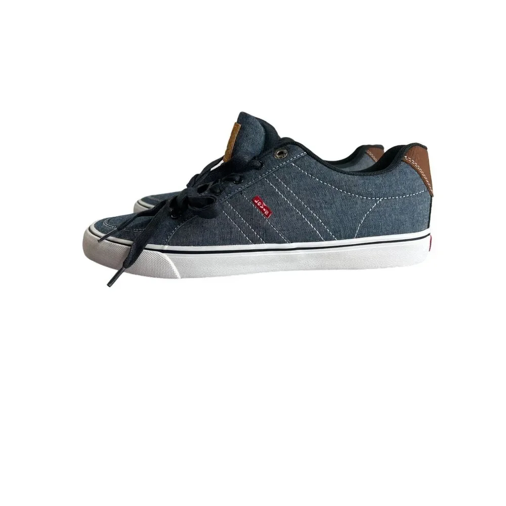 Levis Men‎ Denim Sneakers 10.5 Blue Brown Comfortable